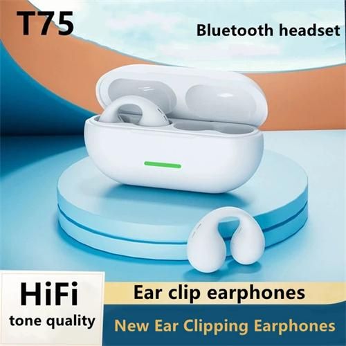 T75 Ear Clip Bluetooth Headset Bone Conduction Wireless Headset