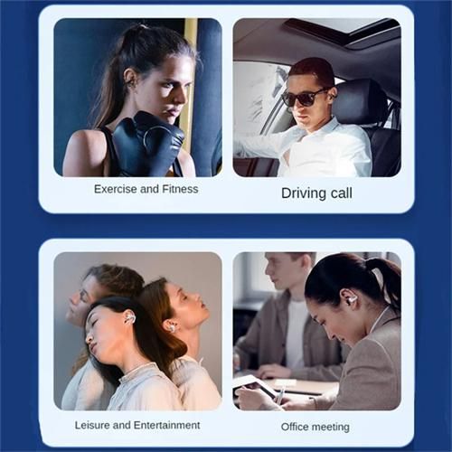 T75 Ear Clip Bluetooth Headset Bone Conduction Wireless Headset