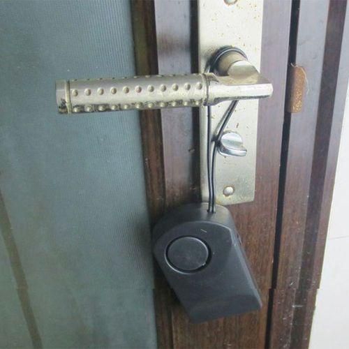 4pcs Home Door Knob Handle  Alarm System Sensor Battery