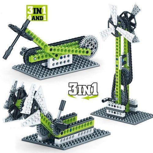 KY1000-3 Mechanical Engineeringembled Building Blocks Children Puzzle Toys
