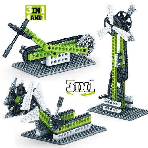 KY1000-3 Mechanical Engineeringembled Building Blocks Children Puzzle Toys
