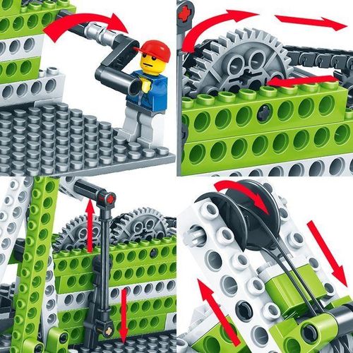 KY1000-3 Mechanical Engineeringembled Building Blocks Children Puzzle Toys