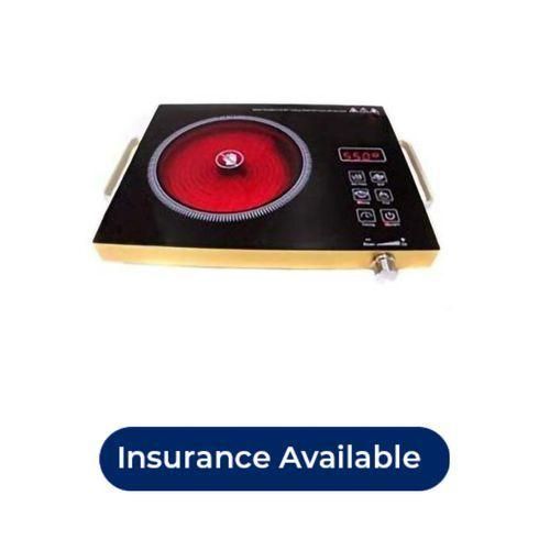 Hoffmans Electric Infrared Cooker Stove Hot Plate Portable Single Burner, Black