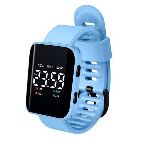Digital Watch Long Lifespan Professional TrendyLight Blue