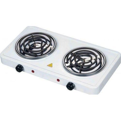 Mega Chef Portable Electric Dual Coil Burner Cook-top - White