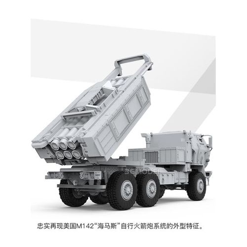MENG Assembled Model Kit 72004 American M142 Haimas, Self-Propelled Rocket System 1/72
