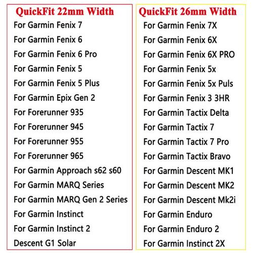 Quickfit 22mm 26mm Nylon Band For Garmin Fenix 6x/6x Pro/tactix 7 Pro Strap For Fenix 7x Pro/instinct/epix 2 Wristband Bracelet