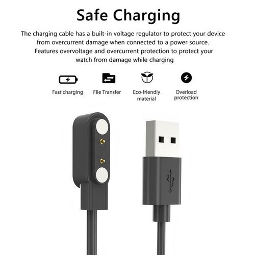 Usb Magnetic Wrist Watch Charging Cable Replacement Smart Watch Charger Cord Accessories For Kieslect Kr Pro/kr/lora 2/lora
