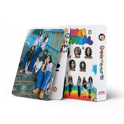 55pcs/set NewJeans Photo Album Club Attention Lomo Cards HD Jeans Photocards