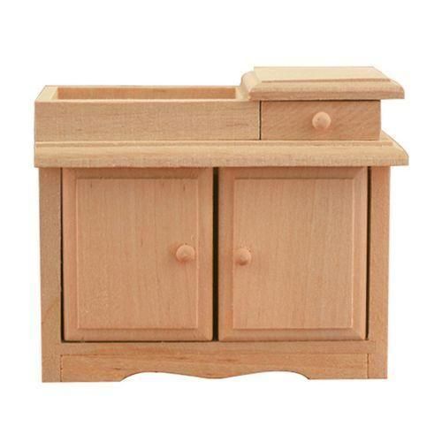 915 Generation 112 Miniature Dollhouse Wooden Wash Basin