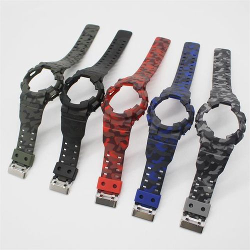 Integrated Set Bezel And Strap For G-Shock Ga100 ga110 ga120 ga14 Watchband Waterproof Watch Band