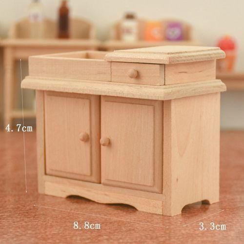 915 Generation 112 Miniature Dollhouse Wooden Wash Basin