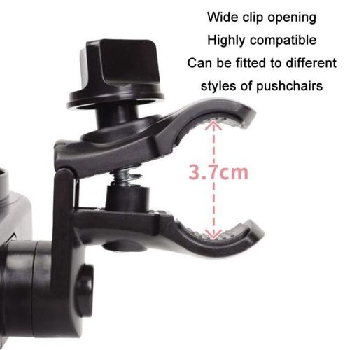 Stroller Double Cup Holder Pushchair Bottle Snack Box Shelf J4100