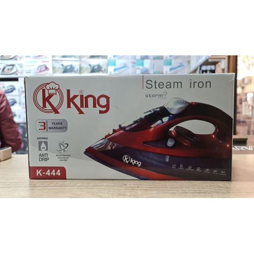 Steam Iron With Ceramic Sole Plate And Anti-Drip Function-Multicolour