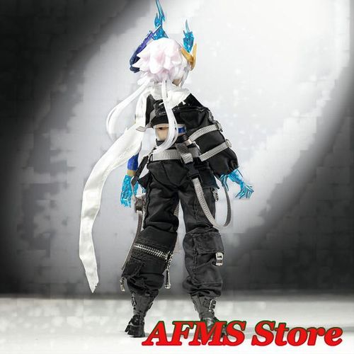 SHF 1/12 Anime Mobile Suit Girl Shirt Cargo Pants Martin Boots Marginal Walker Series Battle Gang Pioneer Clothes For 6