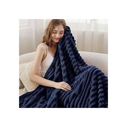 Soft Throw Blanket Blue