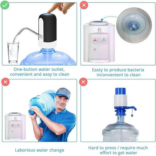 Other USB Rechargeable Water Pump-White, Black Color Varies