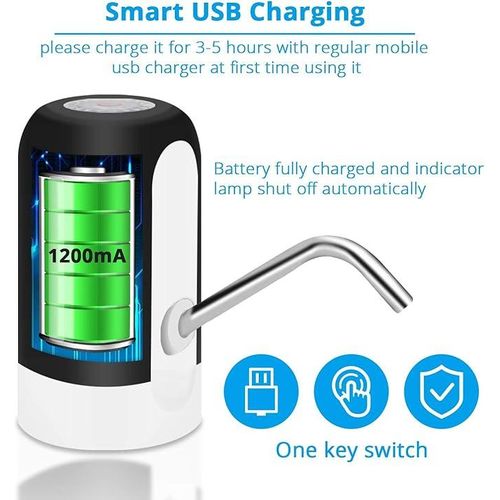 Other USB Rechargeable Water Pump-White, Black Color Varies