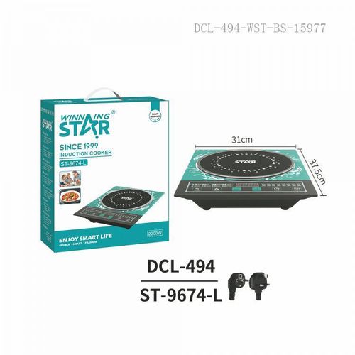 Winningstar Electric Infrared Cooker Vitroceram Panel Portable Single Burner- Multicolor