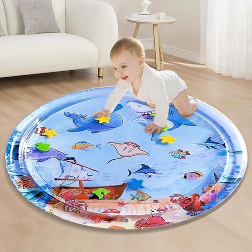 100cm Large Area Baby Water Mat Toy PVC Babies Water Play Pad Cushion Novel Kids Water Playing Pad Cushion Babies