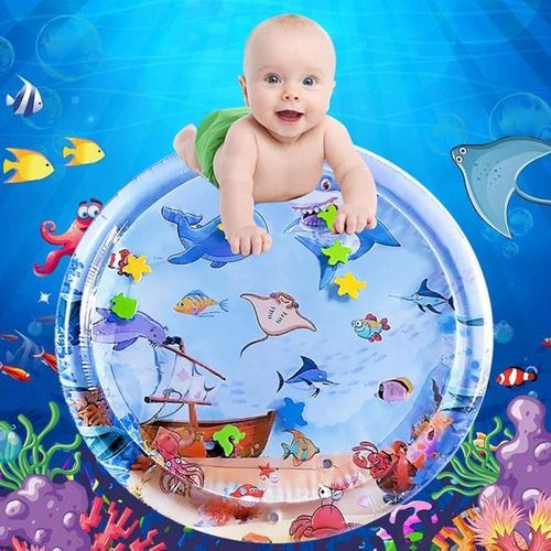 100cm Large Area Baby Water Mat Toy PVC Babies Water Play Pad Cushion Novel Kids Water Playing Pad Cushion Babies