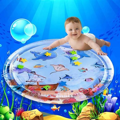 100cm Large Area Baby Water Mat Toy PVC Babies Water Play Pad Cushion Novel Kids Water Playing Pad Cushion Babies