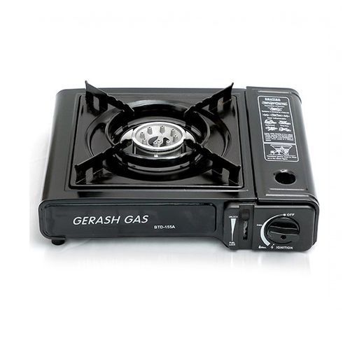 Portable Gas Cooker Single With A Can - Black