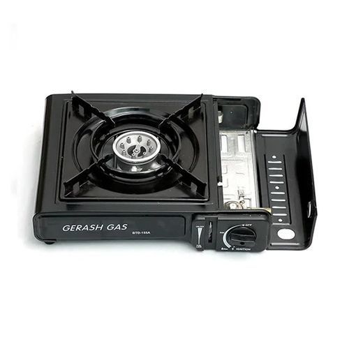 Portable Gas Cooker Single With A Can - Black