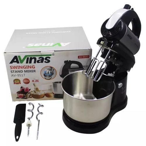 AVINAS 4.2L Blender Dough Hand Stand Mixer Food Processor, Silver .