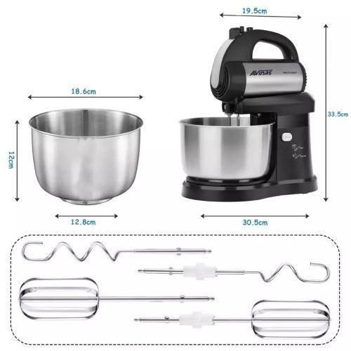 AVINAS 4.2L Blender Dough Hand Stand Mixer Food Processor, Silver .