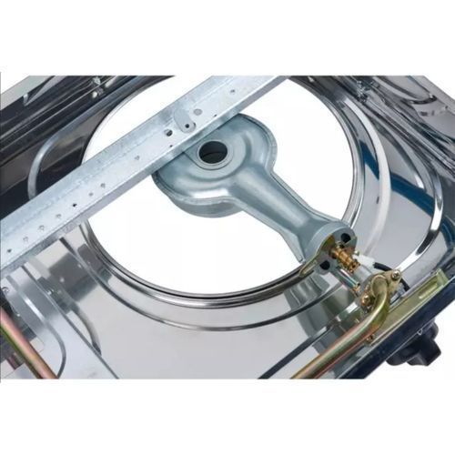 Global Star GS-S206ZB Double Burner Gas Stove Stainless Steel - White