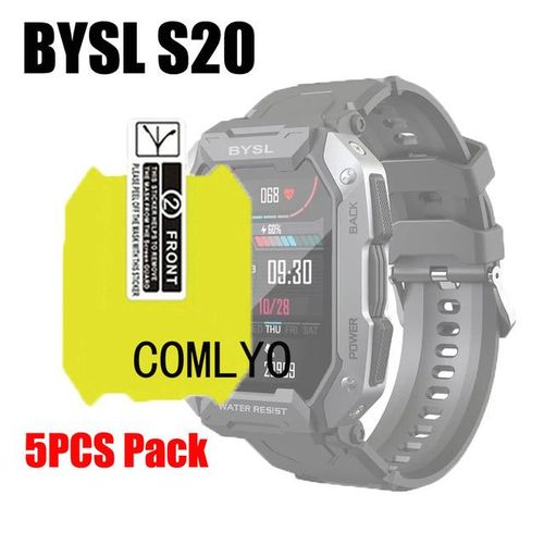 5pcs Pack For Bysl S20 Screen Protector Soft Film Smart Watch Ultra Thin Cover Hd Tpu Scratch Resistant