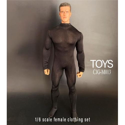 In 1/6 Scale CJG-M013 Men's Elastic Bodysuit Tights Underwear Jumpsuit For 12 inches M34 Muscle Body Male