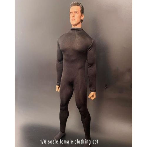 In 1/6 Scale CJG-M013 Men's Elastic Bodysuit Tights Underwear Jumpsuit For 12 inches M34 Muscle Body Male