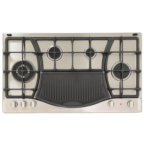 Ariston Built in Gas / Electric Hob 90cms PH941MSTBGH- Silver/Black (01 Year Warranty)