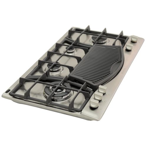 Ariston Built in Gas / Electric Hob 90cms PH941MSTBGH- Silver/Black (01 Year Warranty)