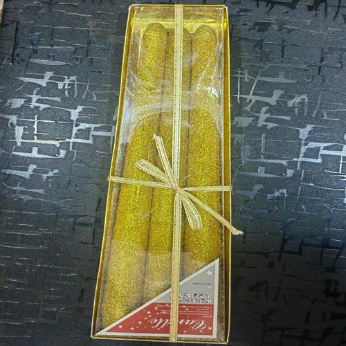 Lucite Glitter Candles Mid Century Modern Acrylic Candles