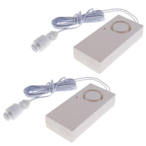 2x Wireless Water Alarm Tub Sink Water Overflow Alarm Tank Water Dry