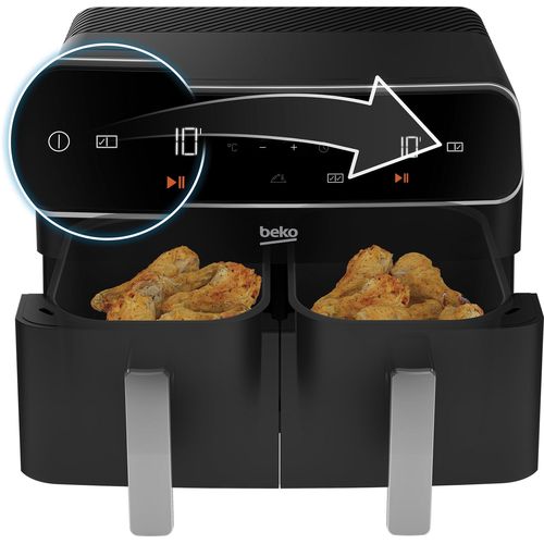 Beko Dual Zone Air Fryer 8.5Ltrs -Black