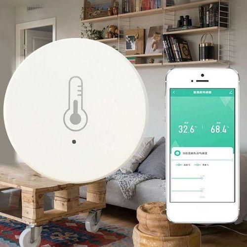 Temperature And Humidity Sensor For Tuya App Checking The Climate