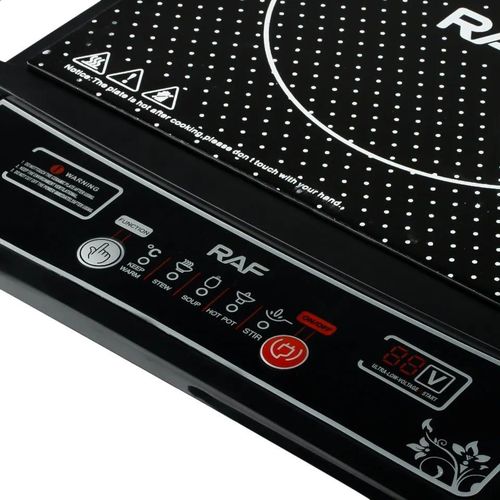 RAF Electric Digital Touch Control Stove Heating Radiant Infrared Cooker Induction Cooker  With Large Fire Power – Black