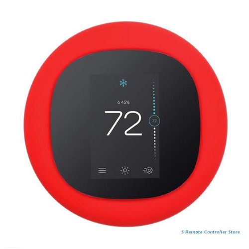 Protective Durable Dust-Proof Silicone Intelligent Thermostat Wall Plate Bracket Cover Compatible For Ecobee 3 Lite