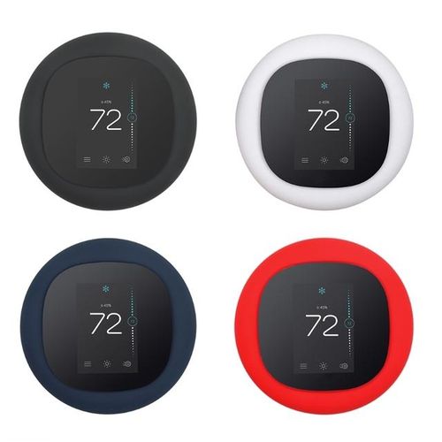 Protective Durable Dust-Proof Silicone Intelligent Thermostat Wall Plate Bracket Cover Compatible For Ecobee 3 Lite