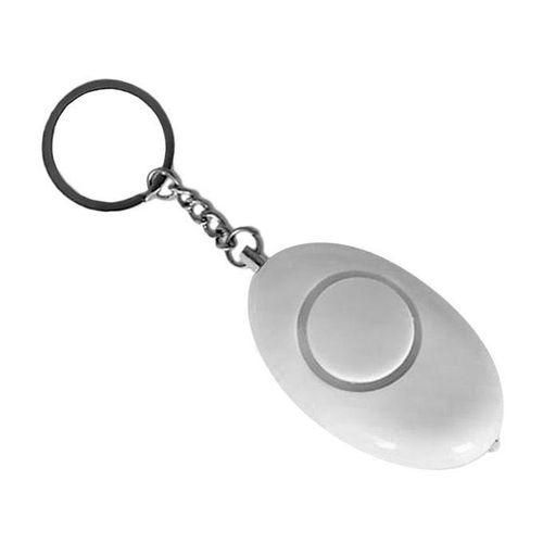 DM Egg Shape Women Personal Safety Alarm Keyring Children School Emergency Alert White
