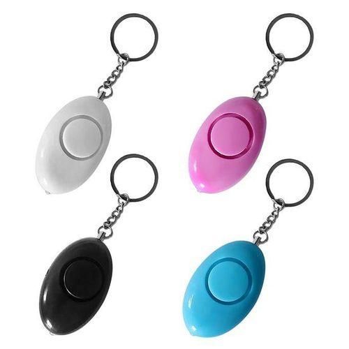 DM Egg Shape Women Personal Safety Alarm Keyring Children School Emergency Alert White