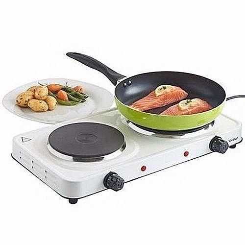 Hot Plate Solid Double Electric Cooker/ Burner - White,Black