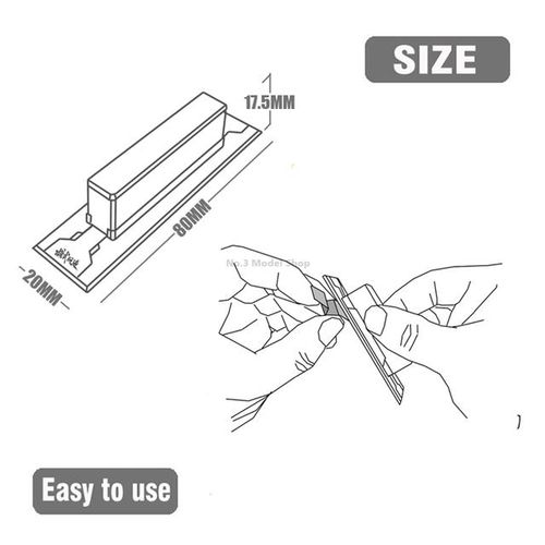 Mecha Model Special Tool Hand Held Sandpaper Sanding Board Hobby Accessory