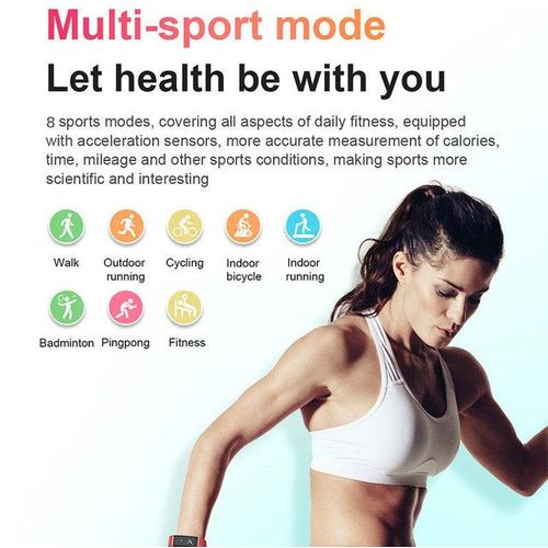 Effeokki Smartwatch Band Bluetooth Waterproof Heart Rate Sleep Monitor Fitness Tracker Sports Smart Bracelet Womem Xiomi Watch