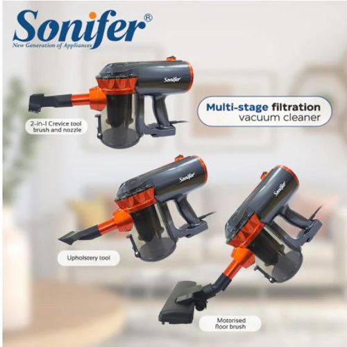 Sonifer Handheld Powerful Vacuum Cleaner With AVery Powerful Suction Function For Cleaning Floors Pet Hair Cars-Multicolour