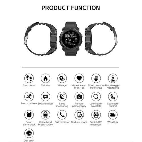 FD68 Smartwatch Talk Blood Pressure Exercise Tracker NO5116